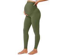 BAYDI Nudi Blickdichte Umstandsleggings High Waist Umstandshose Damen Schwangerschaft Leggings Lang Stretch Schwangere Hose