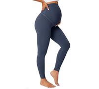 BAYDI Nudi Blickdichte Umstandsleggings High Waist Umstandshose Damen Schwangerschaft Leggings Lang Stretch Schwangere Hose