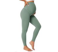 BAYDI Nudi Blickdichte Umstandsleggings High Waist Umstandshose Damen Schwangerschaft Leggings Lang Stretch Schwangere Hose