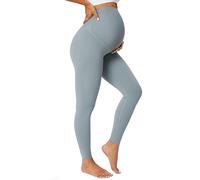 BAYDI Nudi Blickdichte Umstandsleggings High Waist Umstandshose Damen Schwangerschaft Leggings Lang Stretch Schwangere Hose