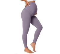 BAYDI Nudi Blickdichte Umstandsleggings High Waist Umstandshose Damen Schwangerschaft Leggings Lang Stretch Schwangere Hose