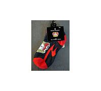 Bayer 04 Leverkusen Sneakersocken (schwarz/rot, 27-30)