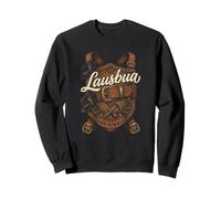 Bayerische Lederhose Mit Gürtel Und Trachtenhut Retro Sweatshirt