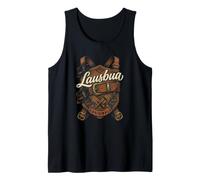 Bayerische Lederhose Mit Gürtel Und Trachtenhut Retro Tank Top