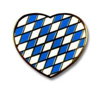 Bayern Pin Herz - Oktoberfest Pin - Bayern Anstecker