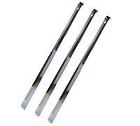 Bayli 3 x 80cm Schuhlöffel aus Edelstahl | Schuhanzieher Extra Lang | Schuhanziehhilfe aus Metall | Stabile Ausführung | Metallschuhlöffel mit Lochung zum Aufhängen