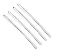 Bayli 4 x 80cm Schuhlöffel aus Edelstahl | Schuhanzieher Extra Lang | Schuhanziehhilfe aus Metall | Stabile Ausführung | Metallschuhlöffel mit Lochung zum Aufhängen