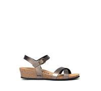 BAYTON Keilsandaletten "Canberra" in Silber - Größe 38 | Damen Sandalen