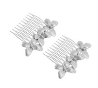 BAZEITFLOW 2 Stück Vintage Haarkamm Damen Dekorativer Schmetterling Haarschmuck aus Robuster Legierung Hochzeits und Party Haar Accessoire