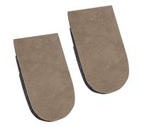 BAZEITFLOW Höhenvergrößernde Einlegesohlen Braun Atmungsaktive Stoßdämpfende Fersenerhöhung Elastische Waschbare Schuhpads für Damen und Herren Unsichtbar im Schuh Tragbar