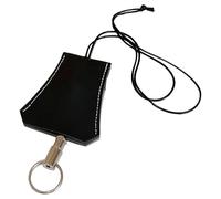 Bbajszx 2 Marken Leder Schlüsselanhängertasche mit Halsaufhängung für Brillen und abnehmbarem Zugriemen, Lederhalter für Halskette mit hängendem Brillenetui und Zugkettenzubehör