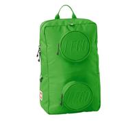 BBM Lego Bags Signature Brick 1x2 Rucksack 18 Liter, Alltagsrucksack ca. 40 x 24 x 13 cm, Freizeit Daypack mit Brustgurt in Grün, Hauptfach mit Laptop und Tablet Fach und 2 Fronttaschen mit Handyfach