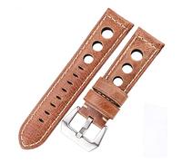 BBPLWEEA YingYou 4 farbe cindhide uhrband vintage echtes leder 20mm 22mm 24mm Uhrenband frauen männer mode uhr band gürtel mit pin schnalle(Brown,20mm or S2)