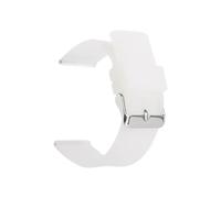 BBPLWEEA YingYou Silikon-Uhrenarmband, 12 mm, 14 mm, 16 mm, 18 mm, 20 mm, 22 mm und 24 mm, kompatibel mit Omega-Uhrenarmband aus weichem Gummi, transparent, silberne Schnalle, 24 mm