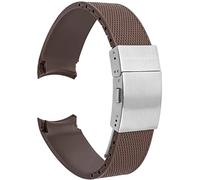 BBZ 21 mm Gummi-Silikon-Armband, wasserdichter Gürtel, kompatibel mit Longines Conquest HydroConquest L3 Uhrenarmband, Faltschließe, Zubehör