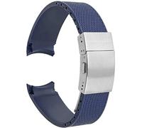 BBZ 21 mm Gummi-Silikon-Armband, wasserdichter Gürtel, kompatibel mit Longines Conquest HydroConquest L3 Uhrenarmband, Faltschließe, Zubehör