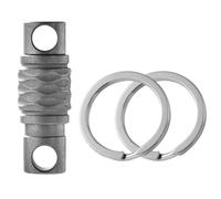 BCIOUS Legierung Kette Schnellverschluss Ringe Auto Schlüsselanhänger Halter Drehringe Schnalle Abnehmbare Keycha Auto Schlüsselanhänger Schnellschnalle Camping Ausrüstung Wandern Zubehör Leichter