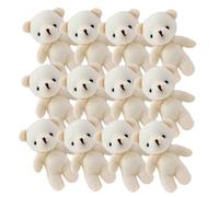 BCOATH 15 Stück Teiliges Süße Bären Anhänger Weiche Plüsch Schlüsselanhänger und Taschenanhänger Leichte Mini Bär Deko für Rucksack Handtasche Zubehör für Alltag