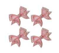 BCOATH 2 Paar Abnehmbare Strass Schleifen Schuhclips Funkelnde Schuhverzierung für Damen und Mädchen Geeignet für Hochzeiten Partys und Alltag