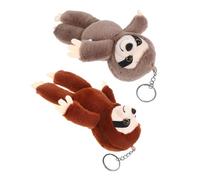 BCOATH 2 Stück Teiliges Faultier Plüsch Schlüsselanhänger Weicher Leichter Kuschelanhänger für Schlüssel Taschen Rucksäcke Niedliches Faultier Design Dekorativer Tragbarer Plüschtier