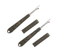 BCOATH 2 Stück Vintage zum Entfernen von Fäden und Etiketten aus Zinklegierung und Edelstahl und Nahttrenner mit Schutzkappe Tragbar Schonend für Stoffe bei Kleidung und Bastelarbeiten