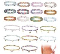BCOATH 20 Stück Elegante Taillenperlen aus Perlen für Damen 80cm Lange Bauchkette als Taillenschmuck zur Sommerurlaub Party und Beach Accessoire