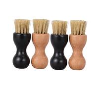 BCOATH 4 Stück Schuhreinigungsbürsten Aus Buchenholz Langlebige Schweineborsten Geruchsneutral Multifunktionale Schuhputzbürste Für Haushalt Und Lederpflege