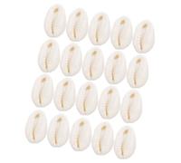 BCOATH 40 Stück Unregelmäßige Muschelanhänger 15X22mm aus Natürlicher Meeresschale Selbstgemacht Charm Anhänger für Schmuckherstellung Armband und Halskette