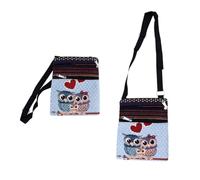 BCOATH Große Damen Umhängetasche Tragbare Schultertasche aus Canvas mit Eulenmotiv Modisch und Geräumig für Outdoor und Shopping