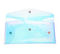 BCOATH Kleine Damen Geldbörse und Leichtem Design aus PVC im Umschlagstil mit Kartenhalter Tragbares Portemonnaie und Aufbewahrung von Ohrhörern für Reisen