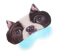 BCOATH Schlafmaske Weiche Augenklappe 3d Tiermotiv Hund Mit Eisbeutel Leicht Blickdicht Für Reisen Büro Und Zuhause Unisex Schlaf Augenmaske