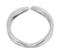 BCOATH Silberner Damenring Kreuz Offen Zarter S925 Silberring Modischer Offener Ring für Frauen und Mädchen