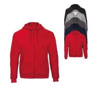 BCWUI25 B&C ID.205 Sweat-Jacke 50/50 Red L