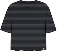 Black Diamond W BD Stripe Crop SS Tee foam green-laurel green (9452) M