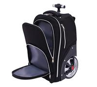 Bdneygtyr Trolley Rucksack 45L mit Rollen, Handgepäck Trolley 3-in-1 als Rucksack/Tasche, Wassergeschützt mit Laptop-Fach 15", Tasche mit Rollen Kofferrucksack für Reise, Business & Schule (Schwarz)