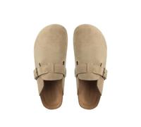 BDWMZKX Hausschuhe Damen Birkenstock-Schuhe Für Frauen, Dicke Sohlen, Erhöhte Größe, Birkenstock-zehen-Halbschuhe, Frühlings- Und Herbst-slip-on-slip-ons-khaki-36