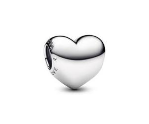 Be Love Herz Slide-Charm aus Sterlingsilber, gravierbar
