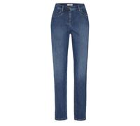 Slim-fit-Jeans TONI "be loved", Damen, Gr. 38, N-Gr, blau (mid blau used), Denim/Jeans, Obermaterial: 88% Baumwolle, 9% Polyester, 3% Elasthan, unifarben, Casual, slim fit knöchellang, Jeans, im Four-
