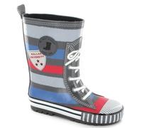 Be Only Gummistiefel Academy blau/grau/rot Mittel 33.0