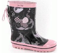 Be Only Gummistiefel Paisley rosa/schwarz mittel 25.0 26.0