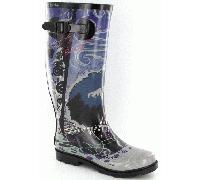 Be Only Gummistiefel Soultic beige/blau/schwarz mittel 42.0 40.0