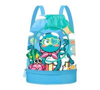 Beach Backpack | Portable Shoulder Sports Gym Bag | Kids Travel Bac | Lightweight Zipper Storage Bag for Beach Swimming School Daycare Camping Vacation Boys Girls
