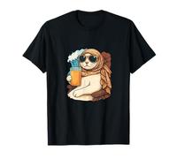 Beach Cat Vibes - Coole Sonnenbrille Urlaub Design T-Shirt
