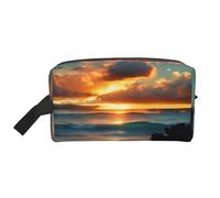 Beach Maui Hawaii Sunset Aufbewahrungstasche Kulturbeutel Kosmetiktasche Schreibwaren Tasche Reisetasche Tägliche Aufbewahrungstasche, Weiß, Einheitsgröße, Weiß, One Size