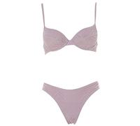 Beach Time Damen Push Up Bügel Bikini im Häkel-Look