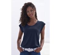 BEACHTIME BY LASCANA Kurzarmshirt Damen marine, creme Gr.40/42