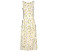 BEACHTIME BY LASCANA Midikleid Damen gelb-creme bedruckt Gr.36