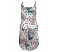 Strandkleid BEACHTIME, Damen, Gr. 46, N-Gr, bunt (bedruckt), Jersey, Obermaterial: 100% Viskose, bedruckt, figurumspielend ca. Mitte Oberschenkel, Rundhals, Kleider Strandkleid, mit Paisleymuster in l