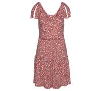 BEACHTIME Druckkleid Damen rot-weiß-bedruckt Gr.34