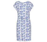 BEACHTIME Jerseykleid Damen blau-creme-bedruckt Gr.34